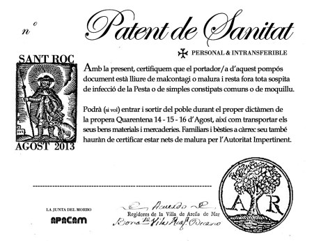 PATENT DE SANITAT